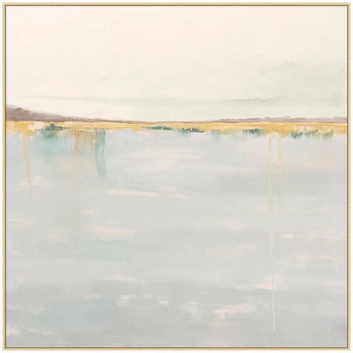 Mountain Landscape Yellow - extra large statement piece for lobby